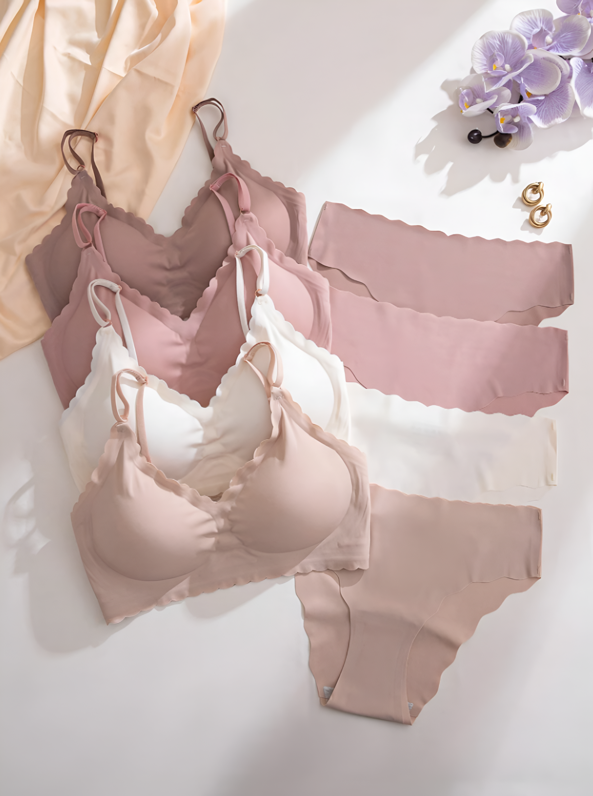 Set Pantie y Sujetador Sin Costura - Soft Nudes